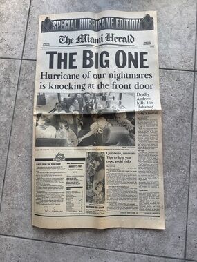 “The Big One” Hurricane Andrew Miami Herald/El Nuevo Herald August 24,1993